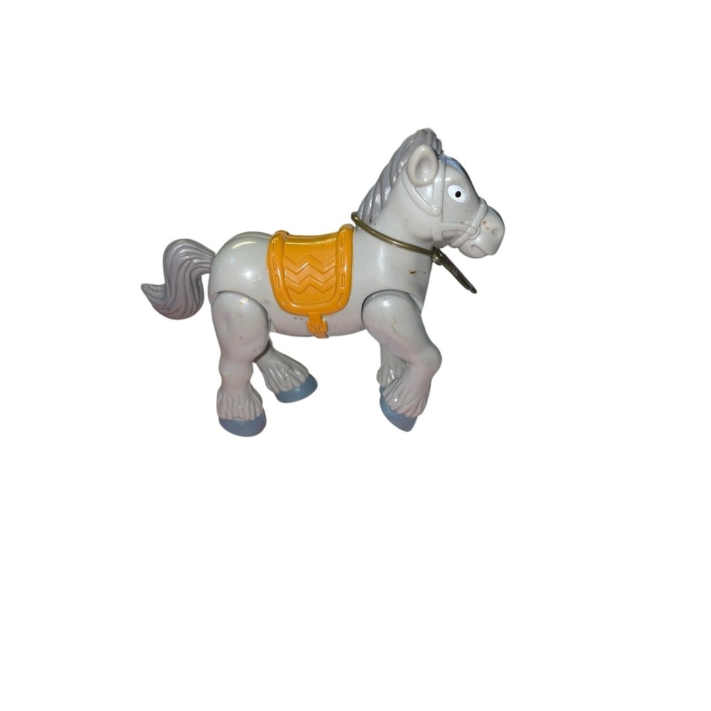 Vintage 1996 Fisher Price Great Adventures Western Cowboys Horse 3.5" Toy Figure - Picture 2 of 2